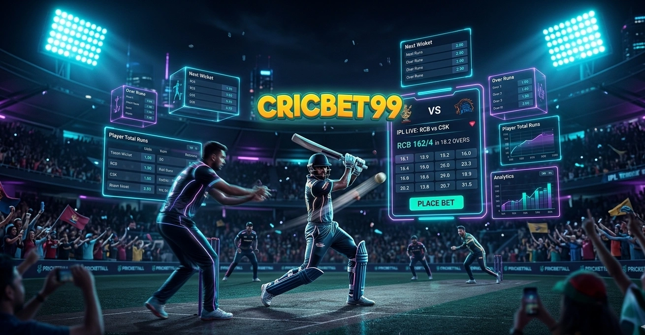 Cricket betting with live odds and real-time gameplay on Cricbet99