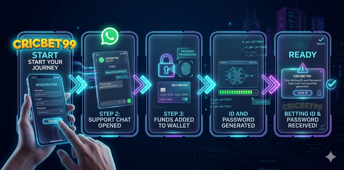 Cricketbet99 ID step by step process