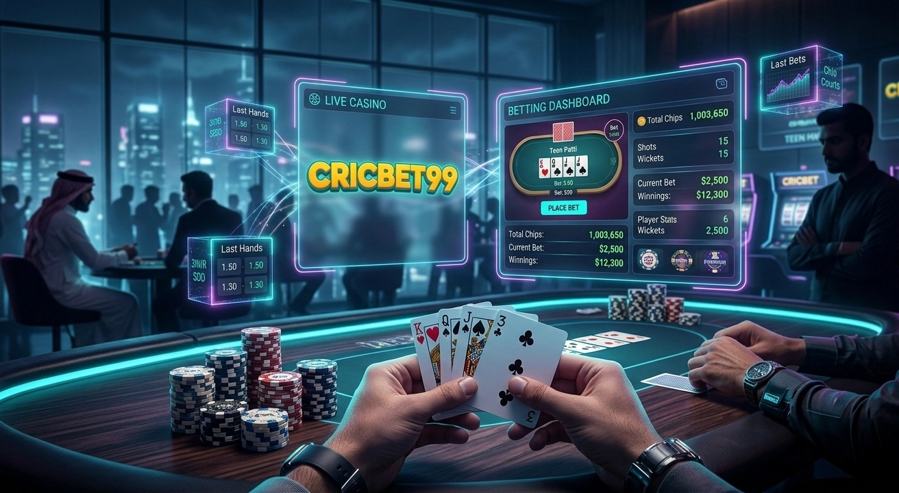 Teen Patti card game online with real players on Cricbet99